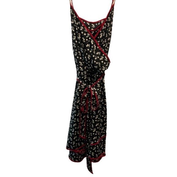 Cherry Wrap Surplice Pinup Fit & Flare Dress #3656-3 - Picture 1 of 4